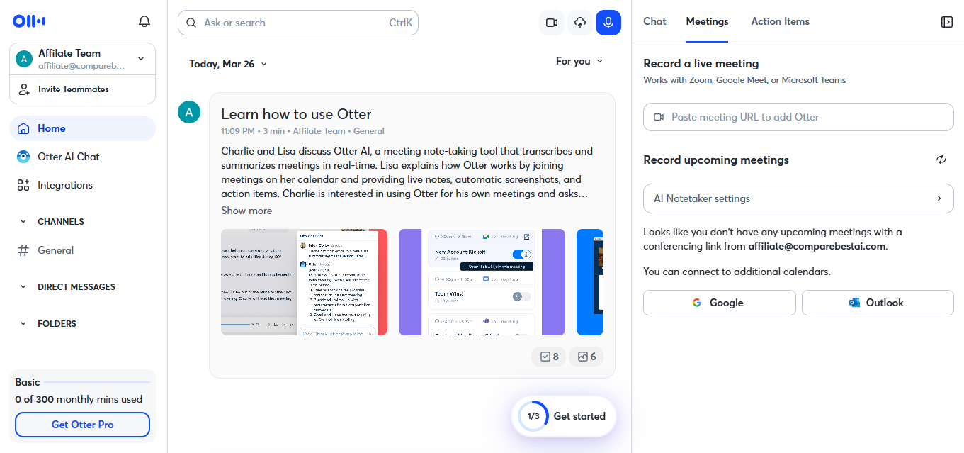 Otter.ai product screenshot