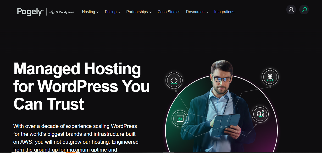 Pagely product screenshot