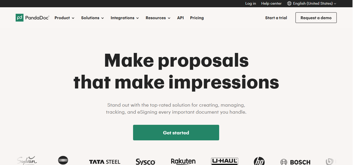 PandaDoc product screenshot