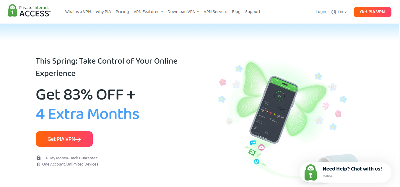 Private Internet Access product screenshot