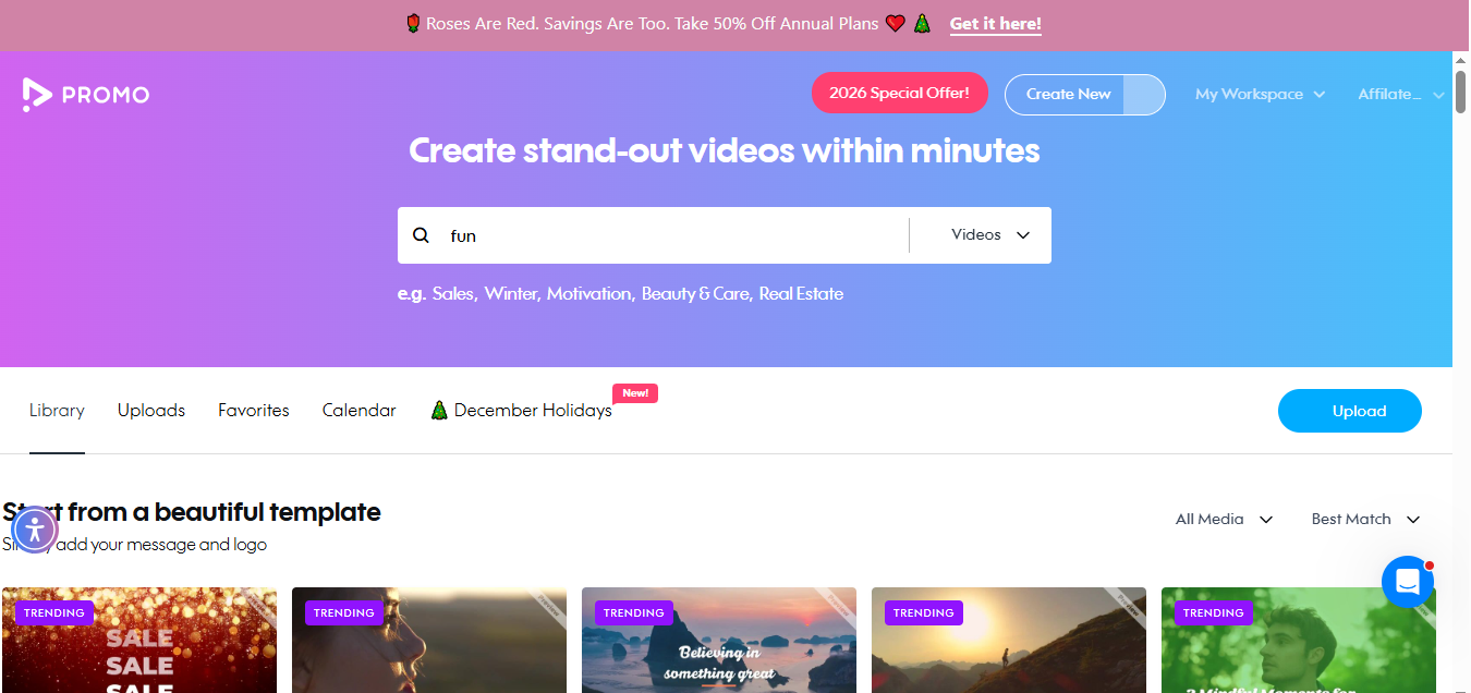 Promo.com product screenshot