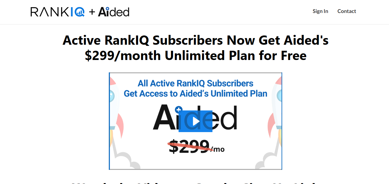 RankIQ product screenshot