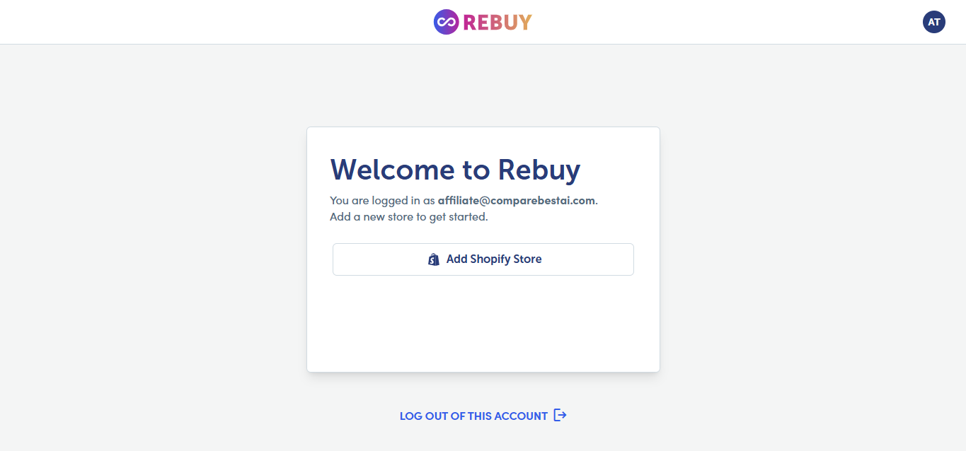 Rebuy (AI) product screenshot