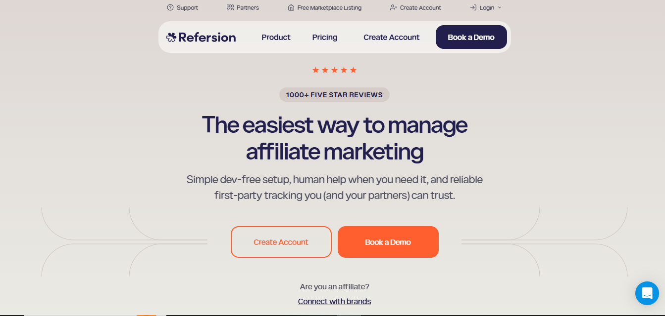 Refersion (AI) product screenshot