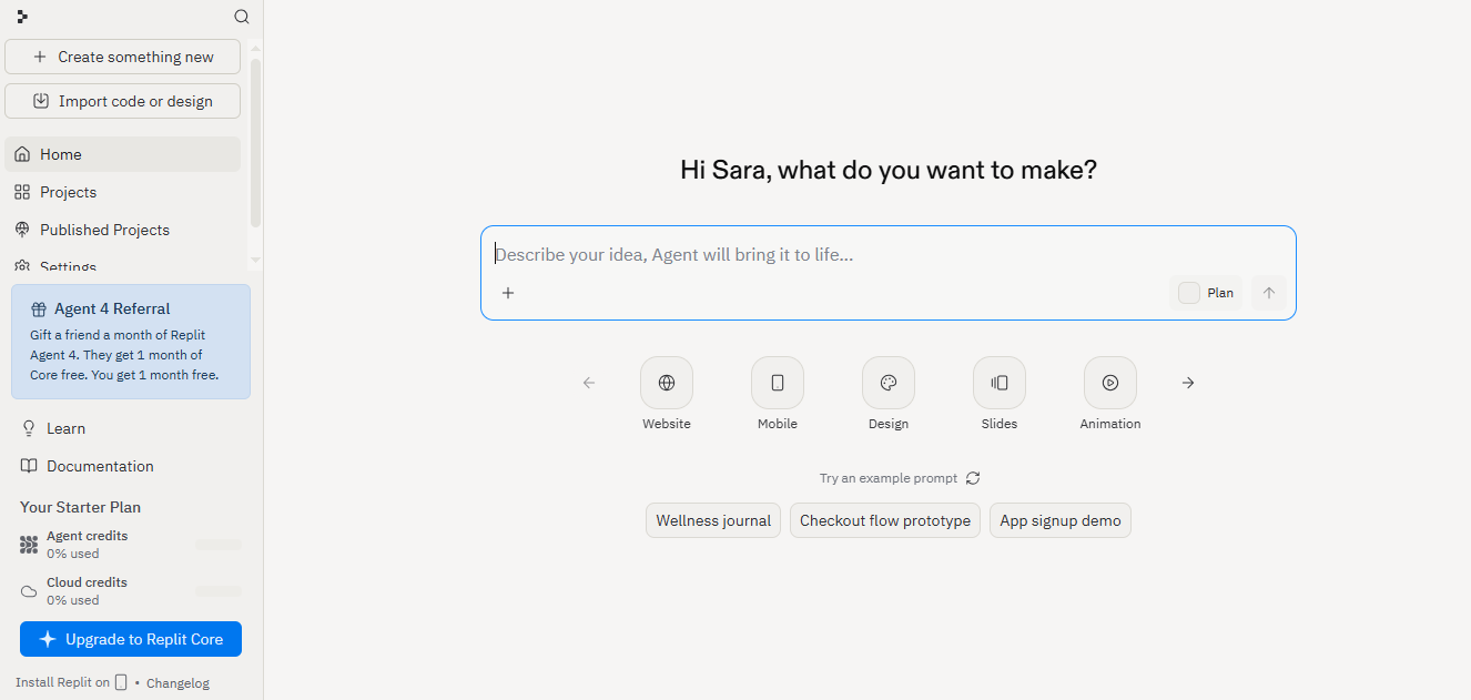 Replit product screenshot