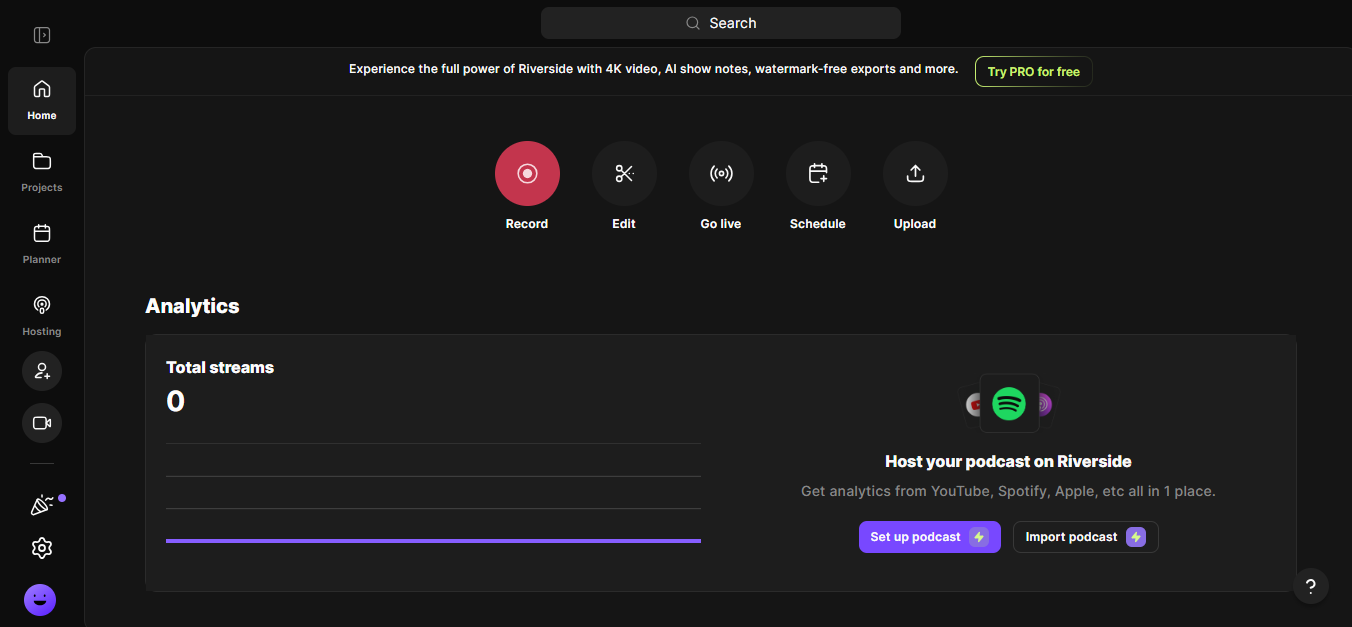 Riverside.fm (AI) product screenshot