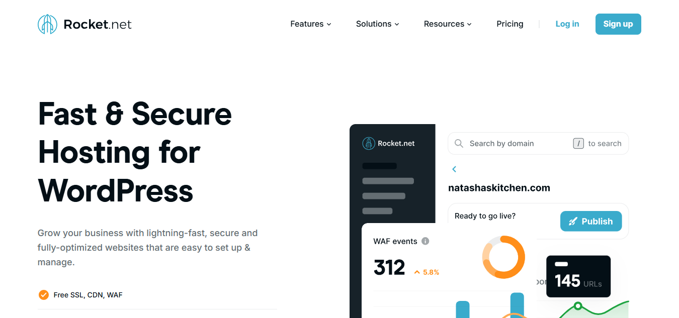 Rocket.net product screenshot