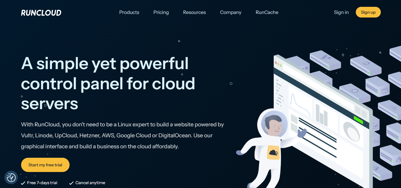 RunCloud product screenshot