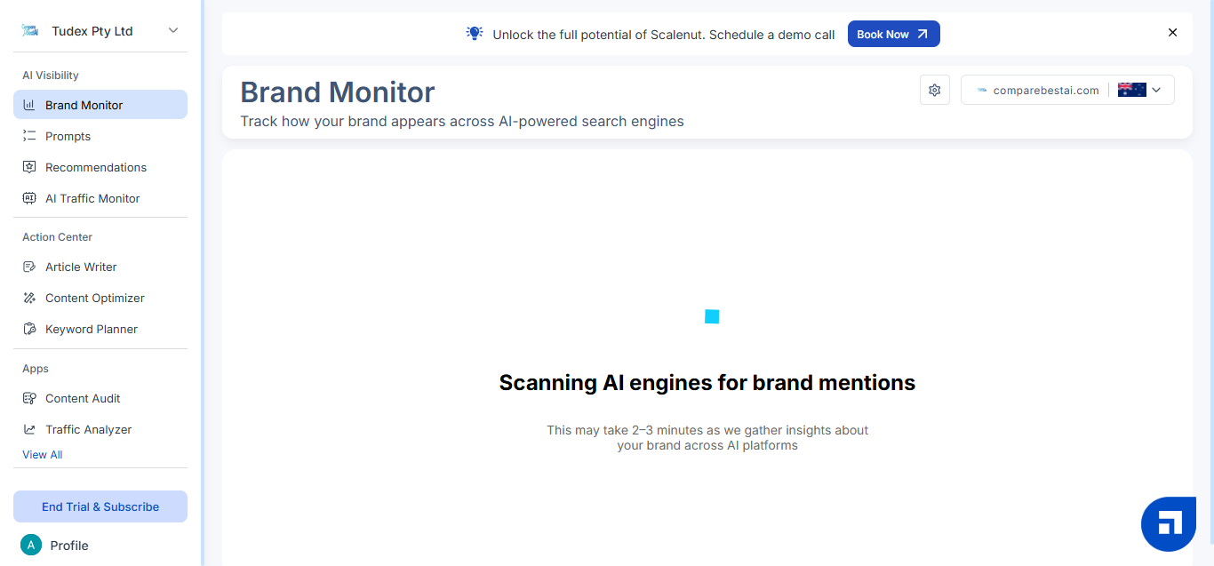 Scalenut product screenshot