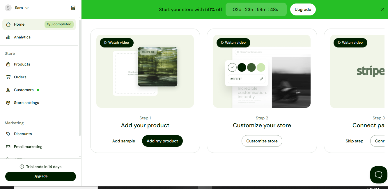 Sellfy (AI) product screenshot