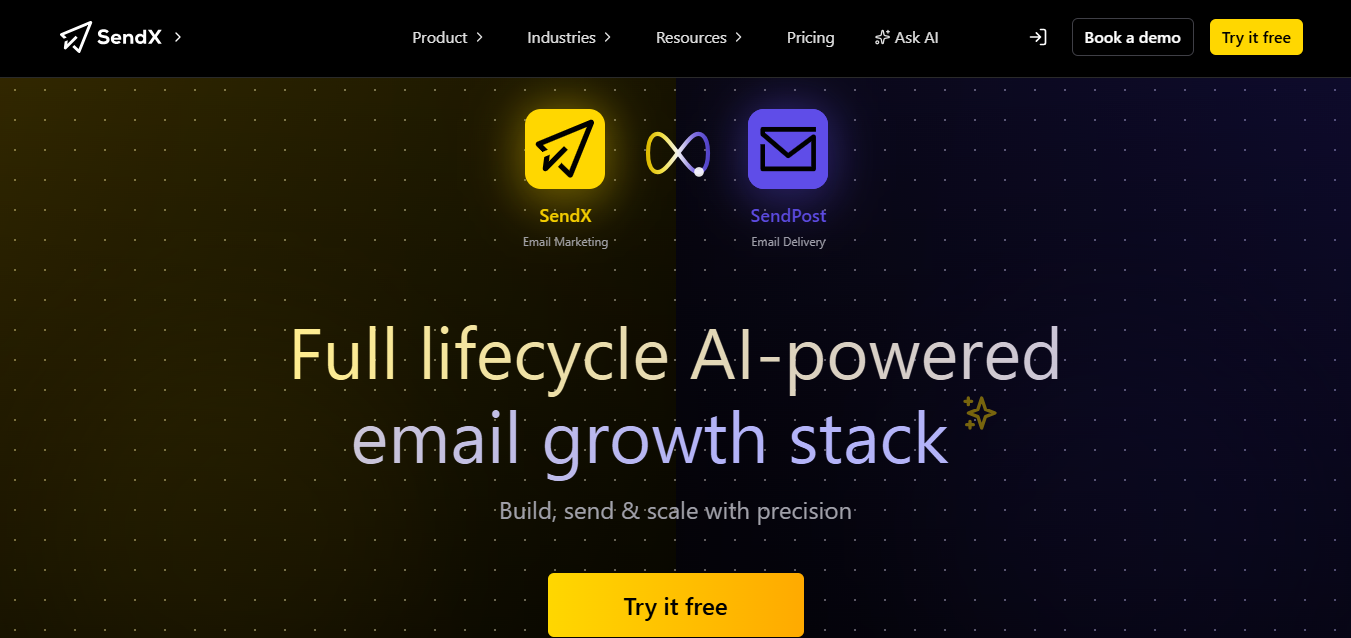 SendX (AI) product screenshot