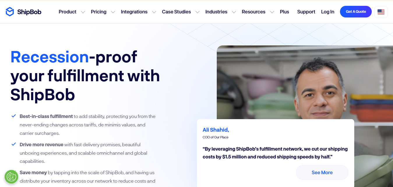 ShipBob product screenshot