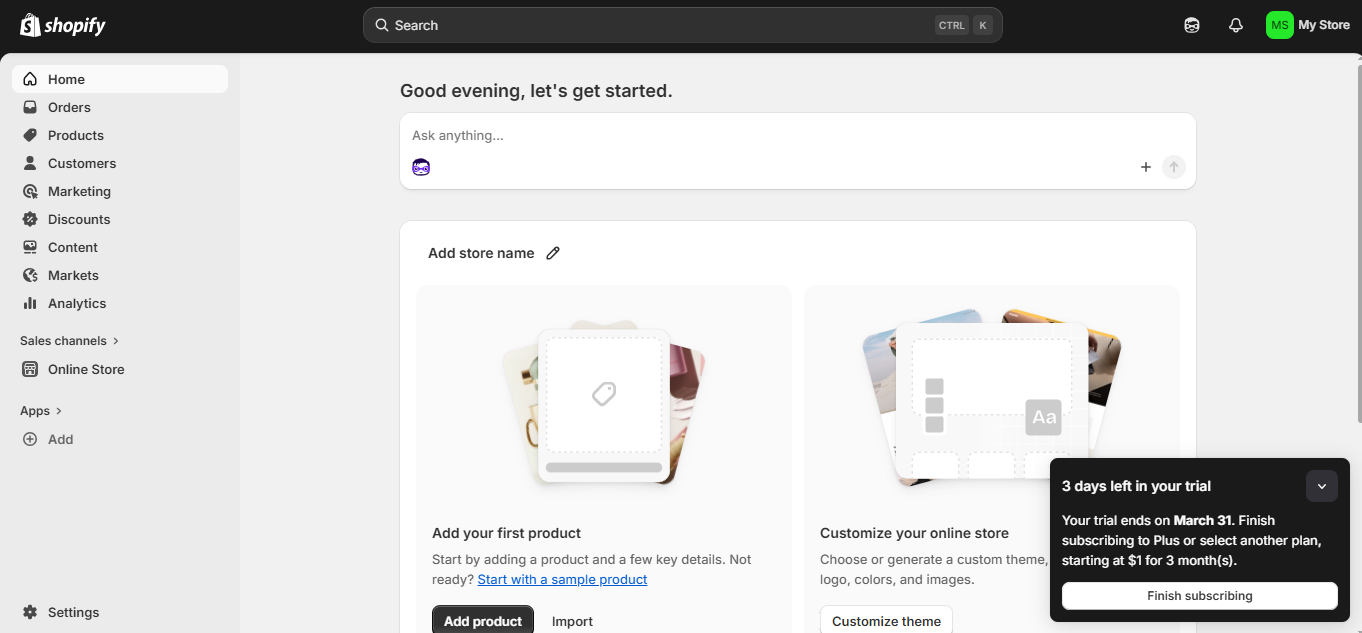 Shopify Plus product screenshot