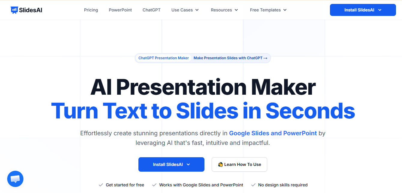 SlidesAI product screenshot