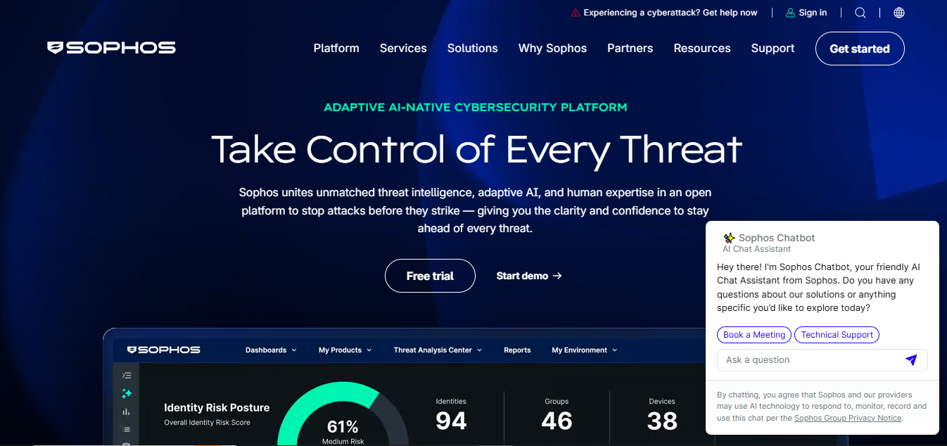 Sophos Home product screenshot