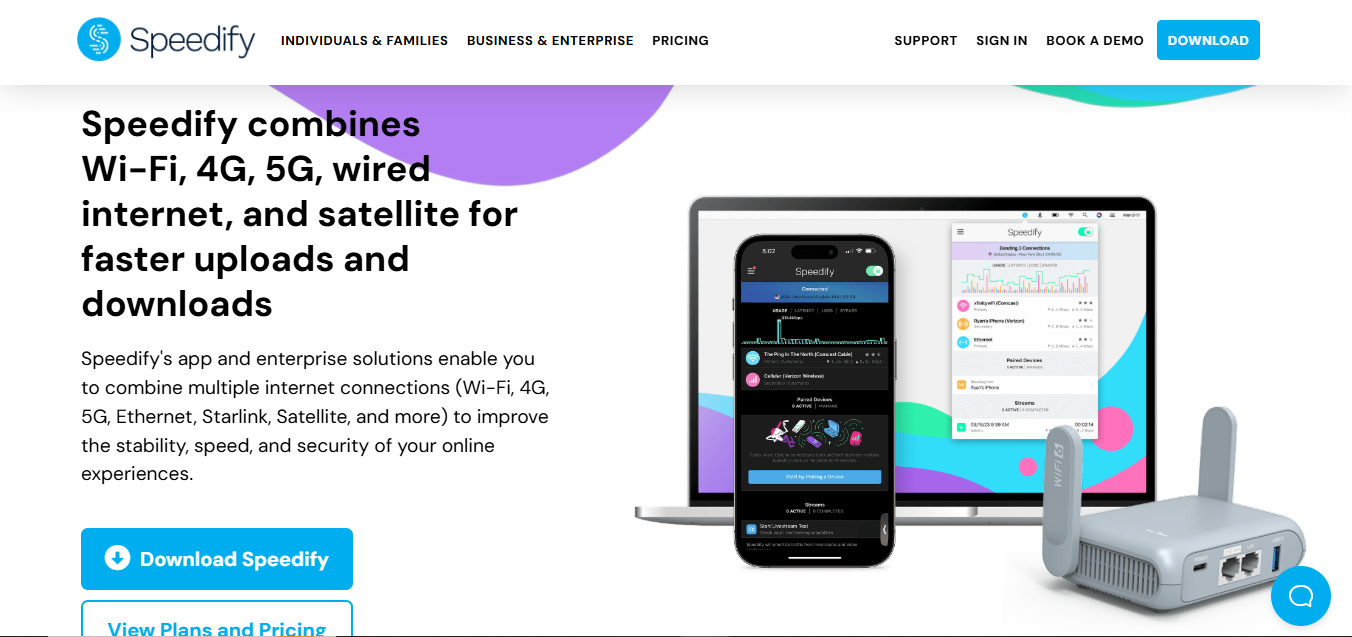 Speedify product screenshot