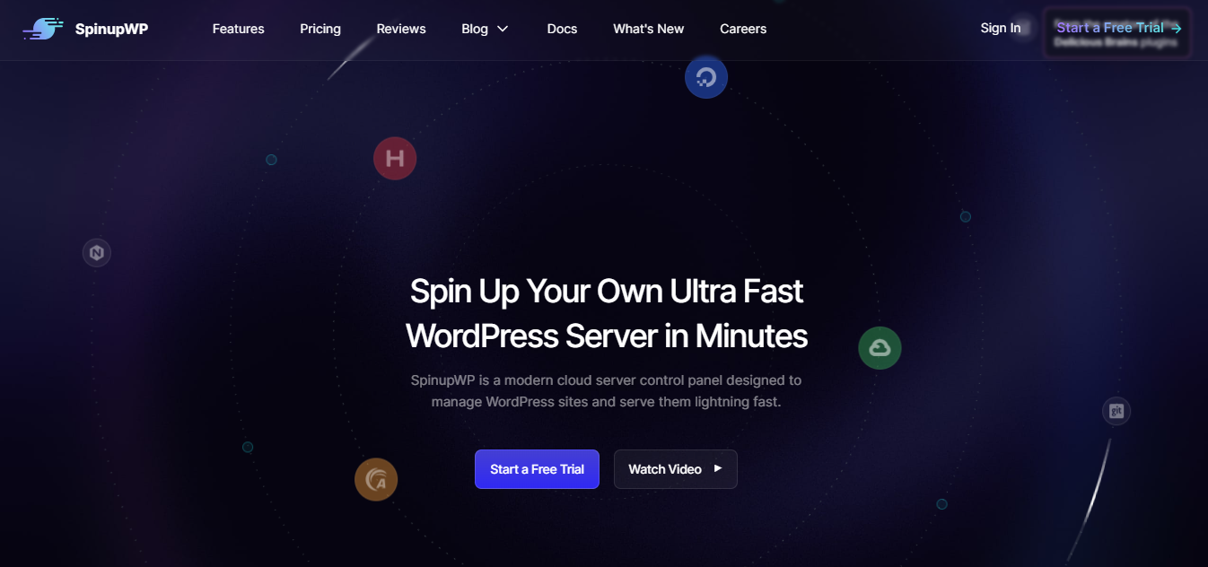 SpinupWP product screenshot