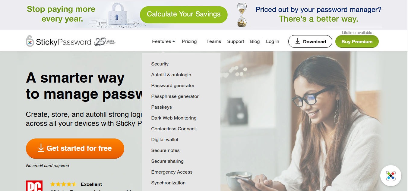 Sticky Password product screenshot