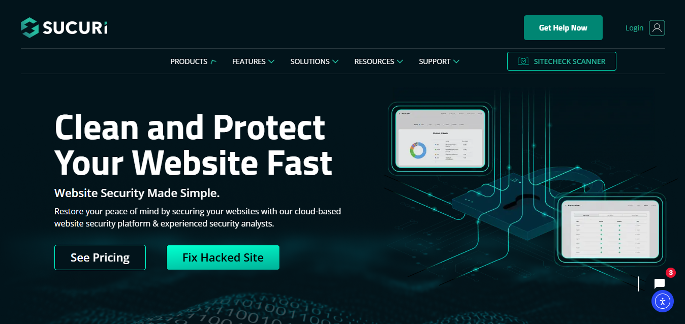 Sucuri product screenshot