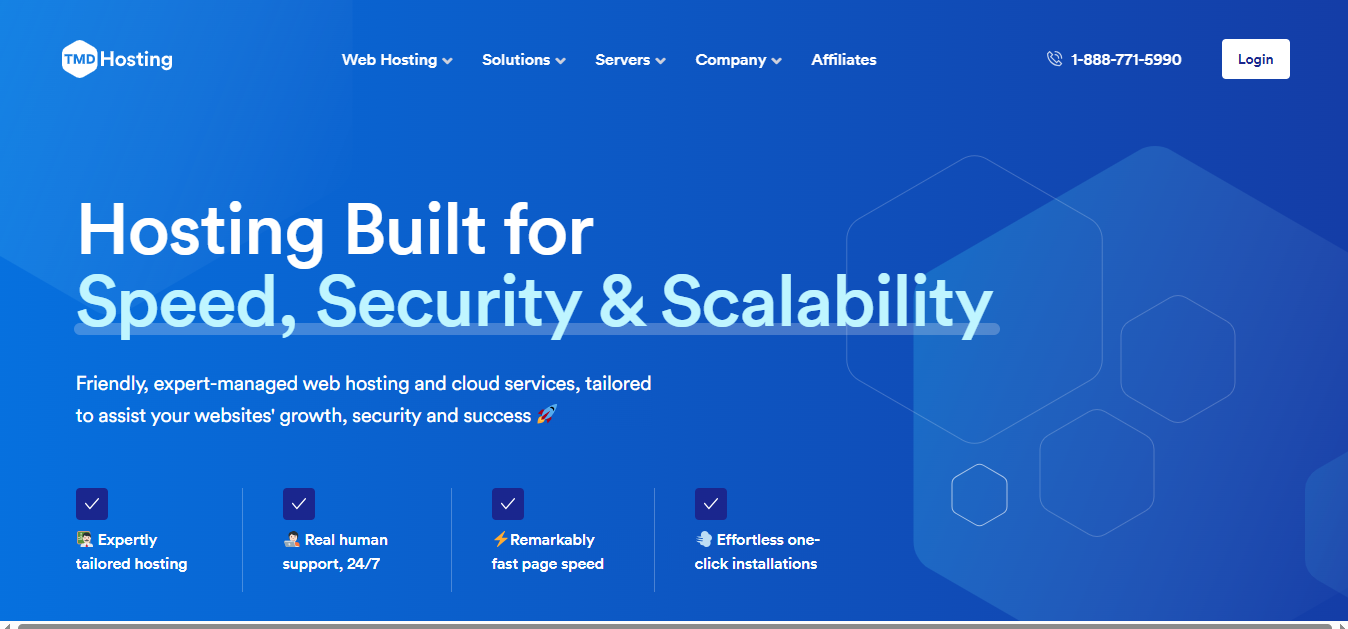 TMDHosting product screenshot