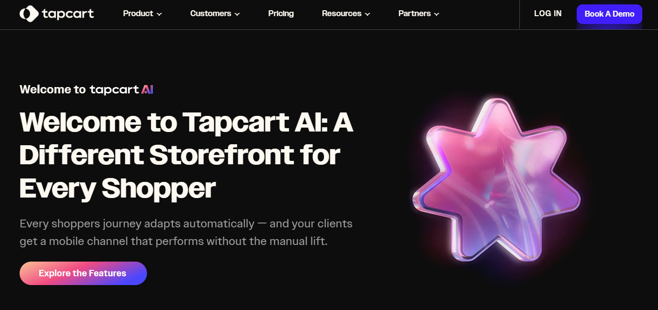 Tapcart (AI) product screenshot