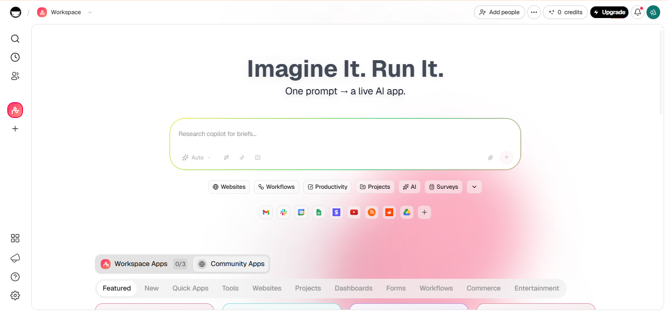 Taskade (AI) product screenshot