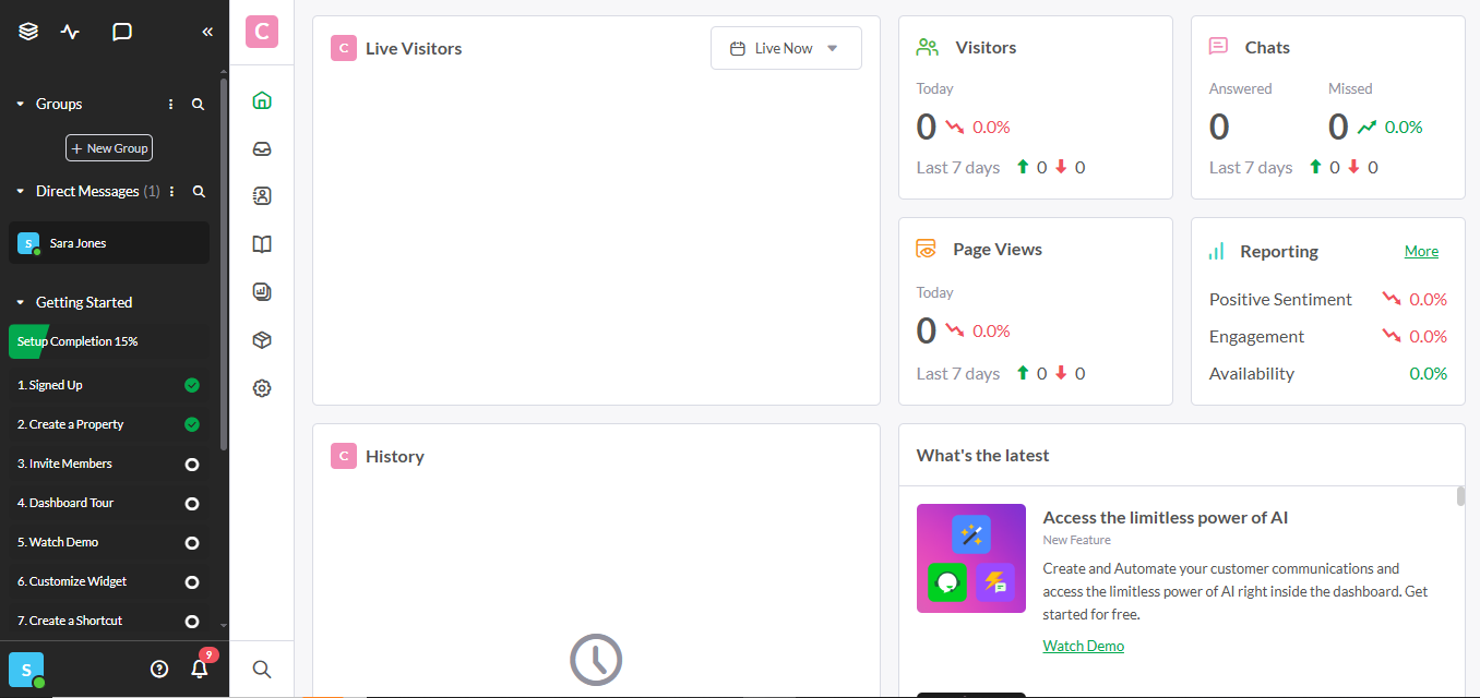 Tawk.to (AI) product screenshot