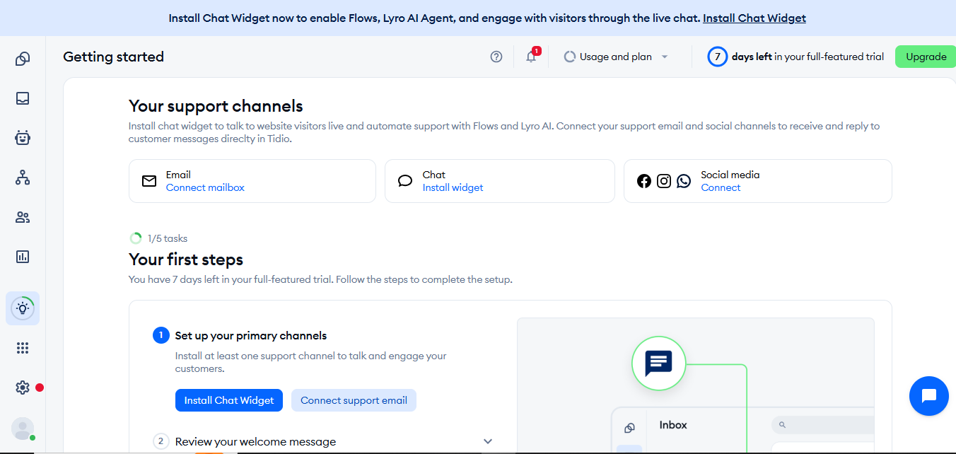 Tidio (AI) product screenshot