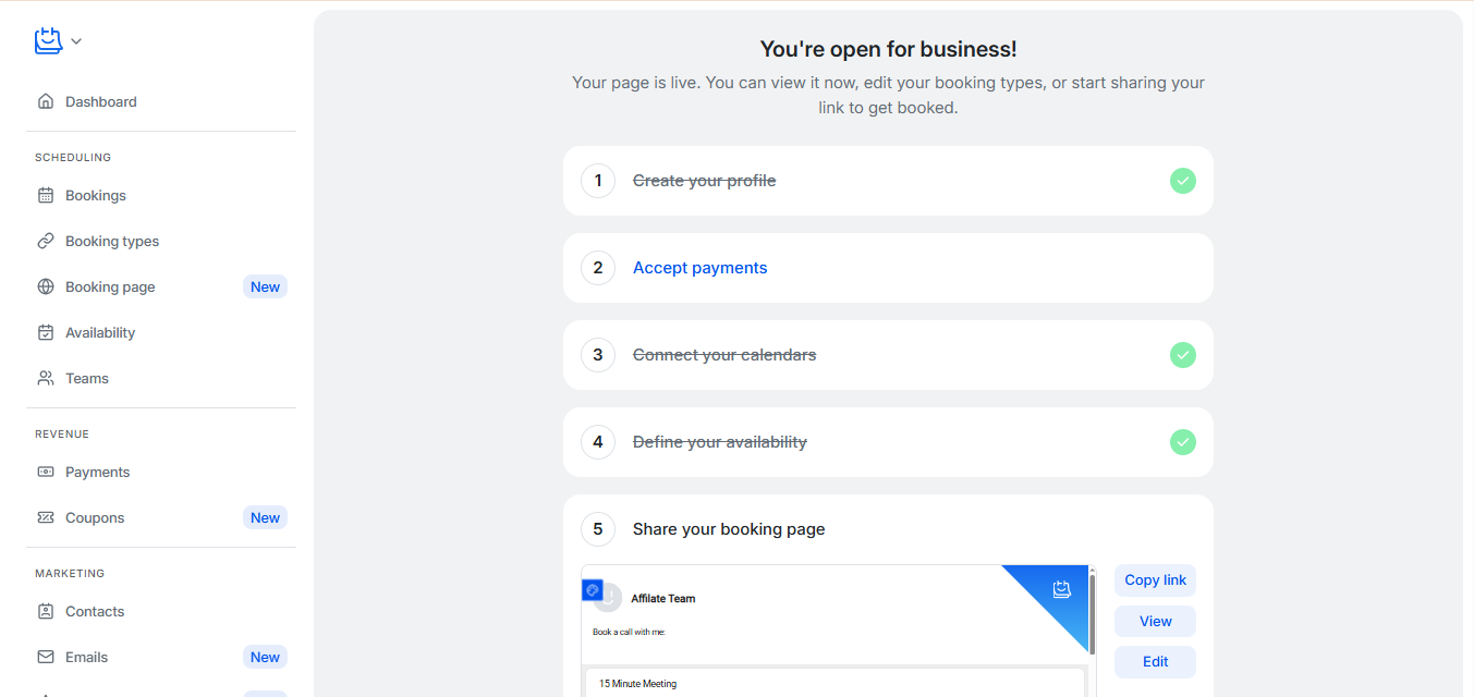 TidyCal (AI) product screenshot