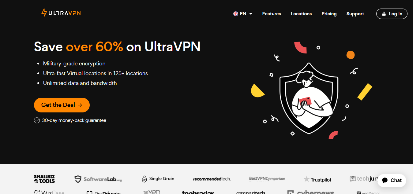 UltraVPN product screenshot