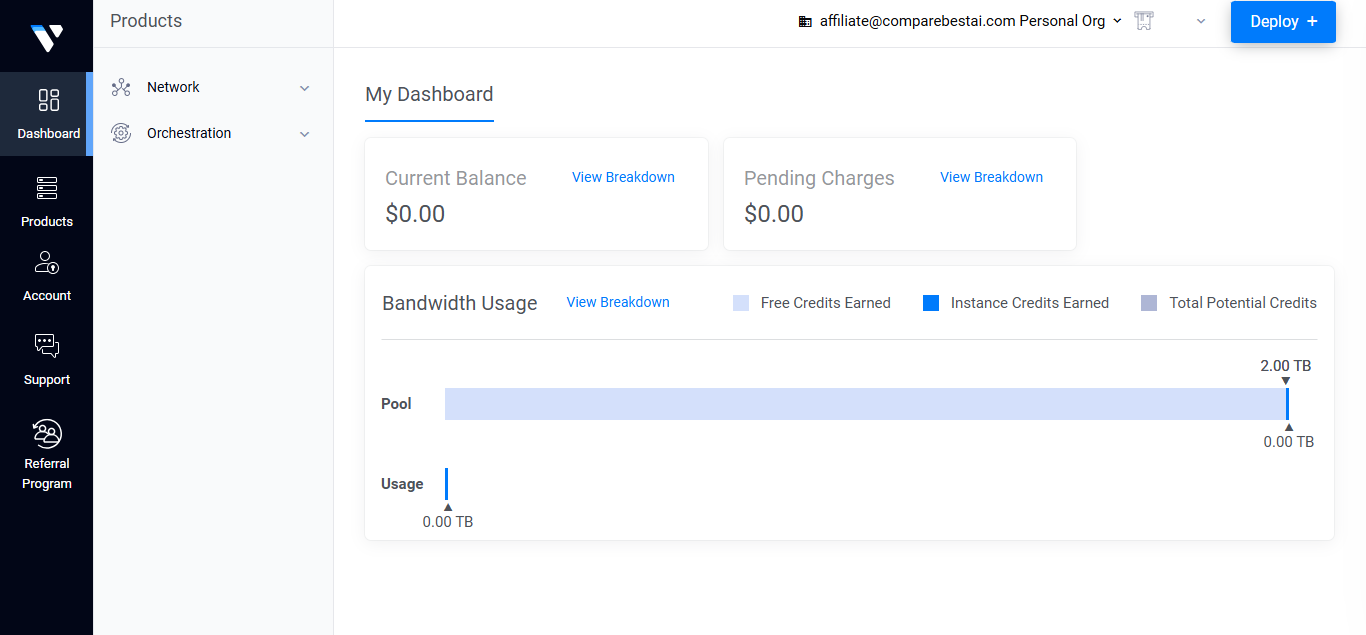 Vultr product screenshot