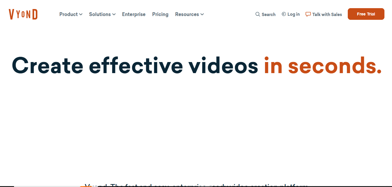 Vyond product screenshot