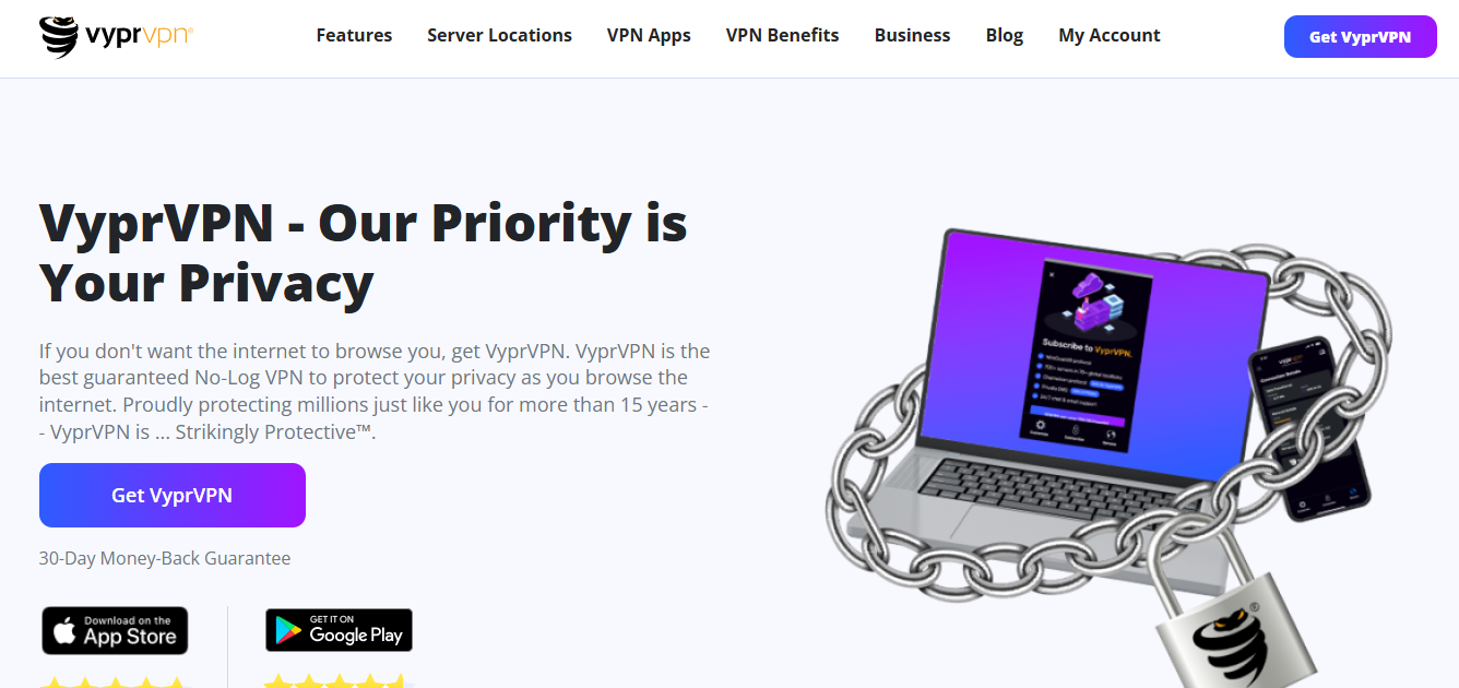 VyprVPN product screenshot