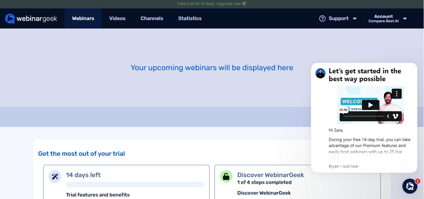WebinarGeek product screenshot