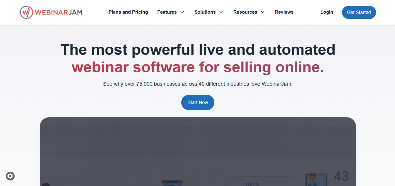 WebinarJam product screenshot