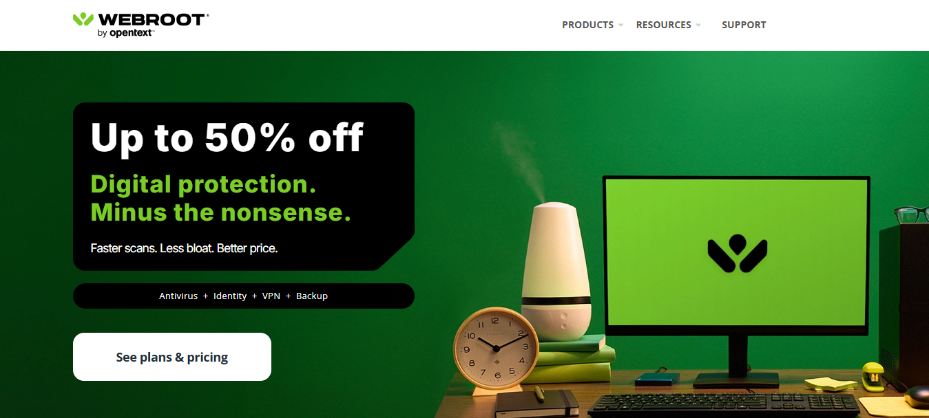 Webroot SecureAnywhere product screenshot