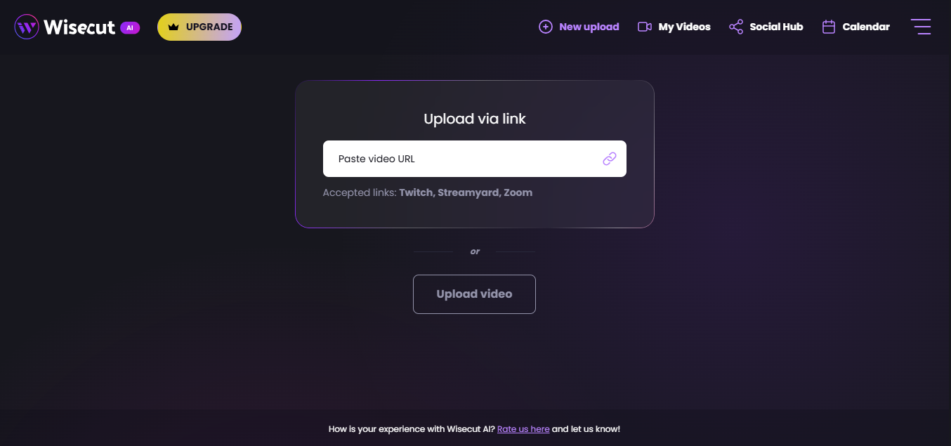 Wisecut (AI) product screenshot