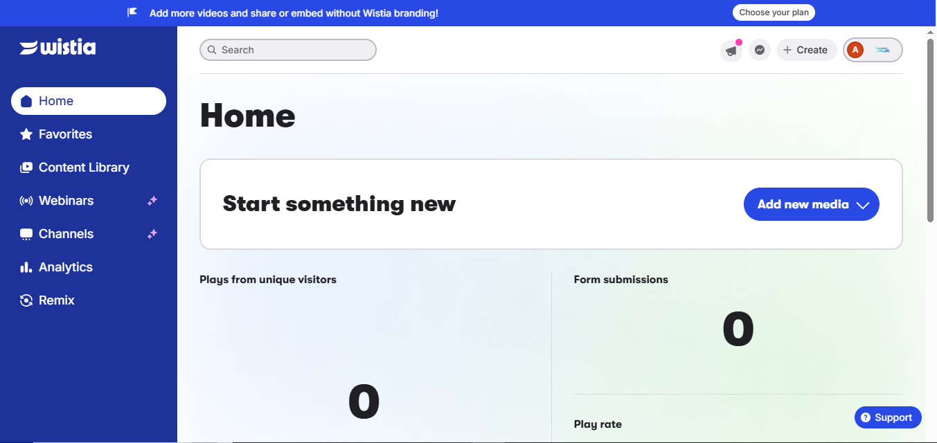 Wistia product screenshot