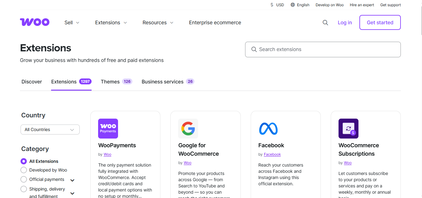 WooCommerce.com Extensions product screenshot