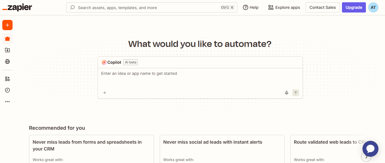 Zapier (AI) product screenshot