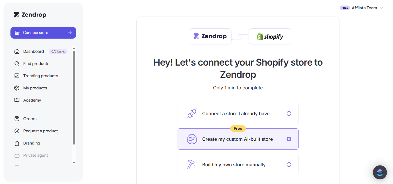 Zendrop product screenshot