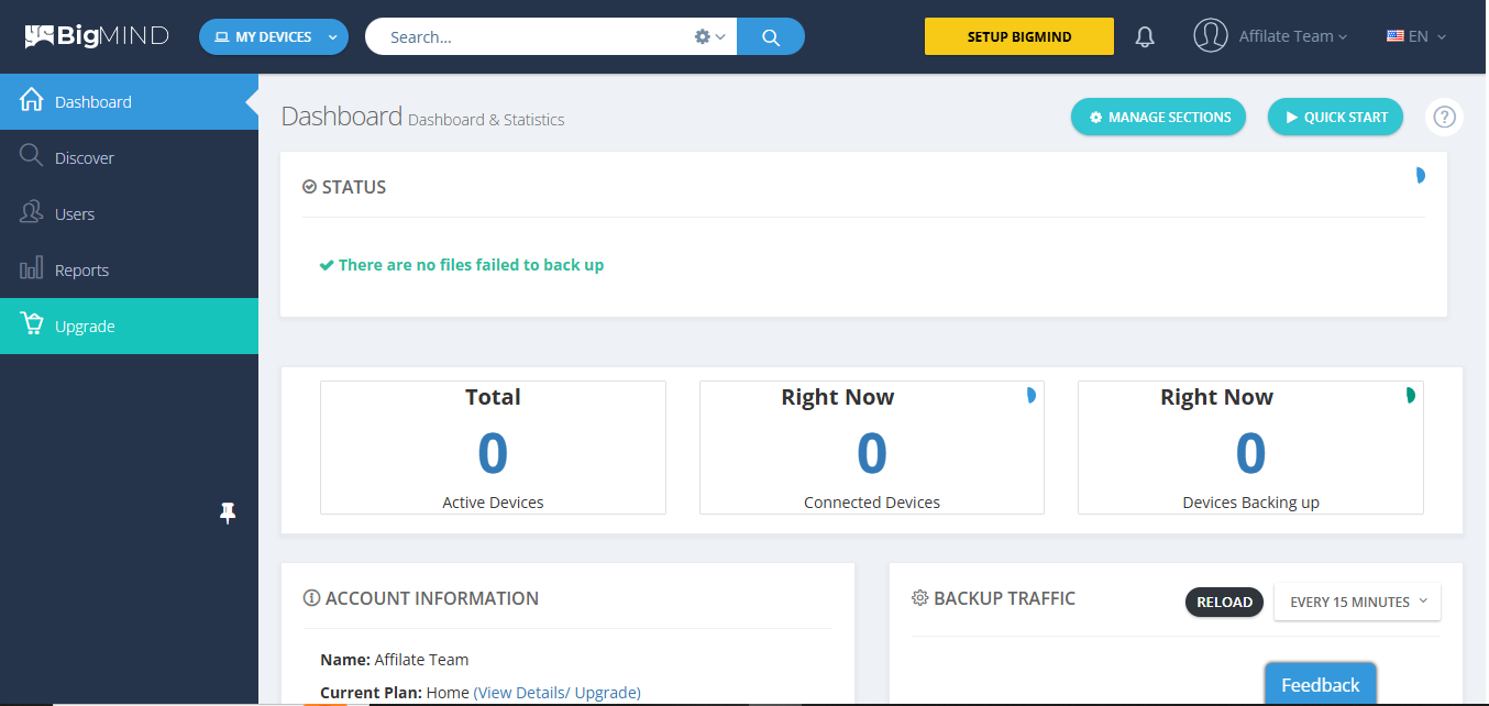 Zoolz BigMIND product screenshot