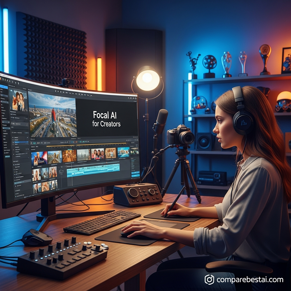 Examples of how Focal AI benefits creators and businesses, showcasing diverse video types like marketing, training, and product demos.
