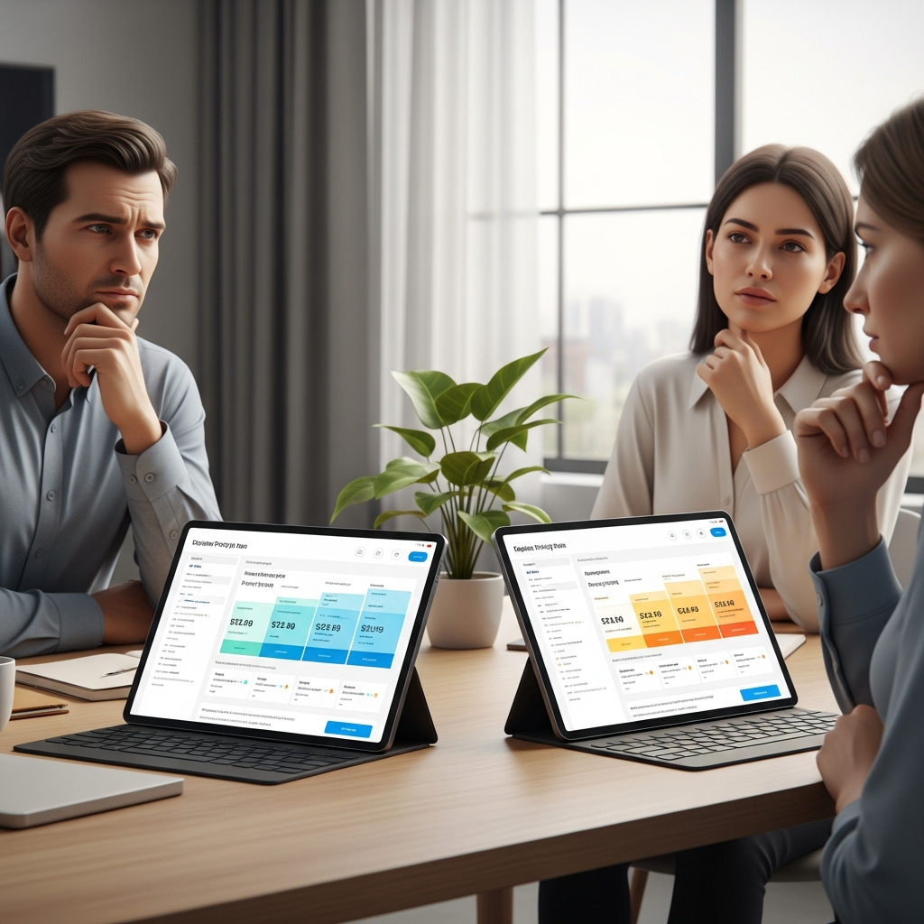 Genmo AI and HeyGen 2026 pricing options and feature comparison visual