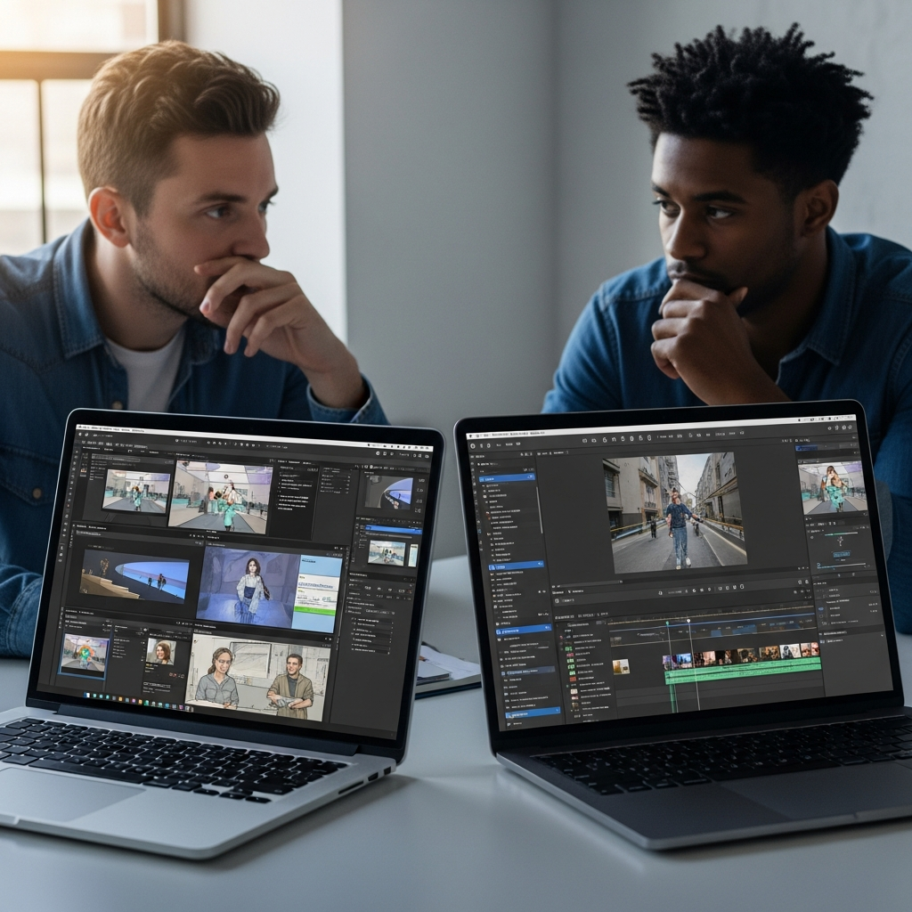 Side-by-side overview of how Humva and LTX Studio compare in AI video features for marketers and teams