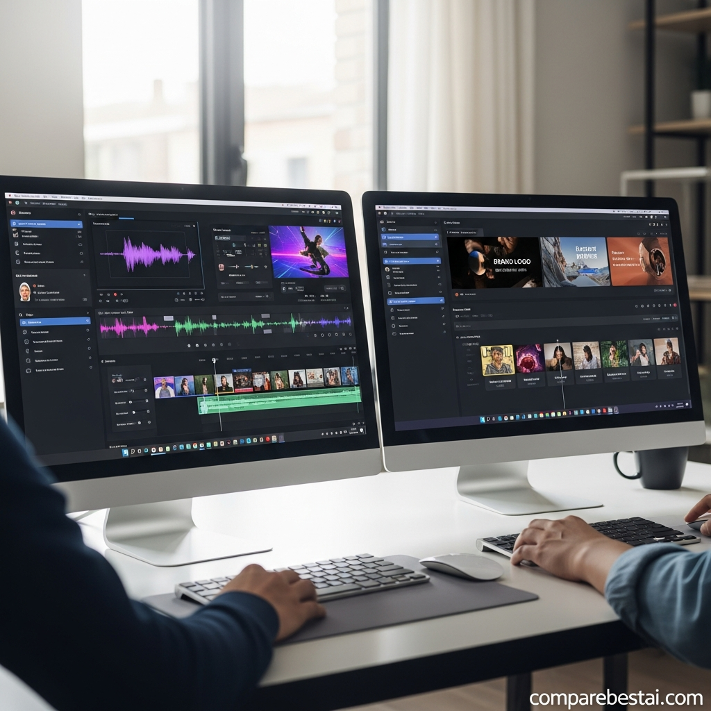 Detailed comparison chart showing Rotor Videos and Pictory features, workflow automation, and collaboration for 2026.