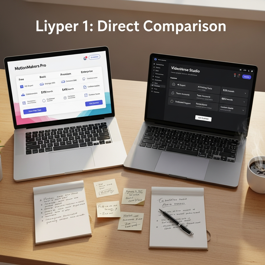 Waymark vs Pictory pricing comparison chart for 2026, showing subscription tiers and feature inclusions.