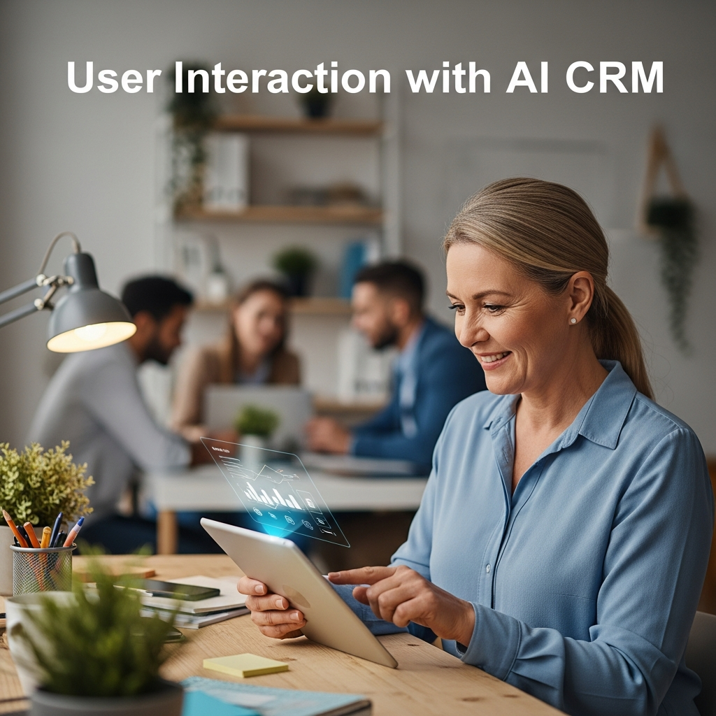 Diagram showing how AI CRM automates sales, analyzes data, and improves business workflows in 2026.