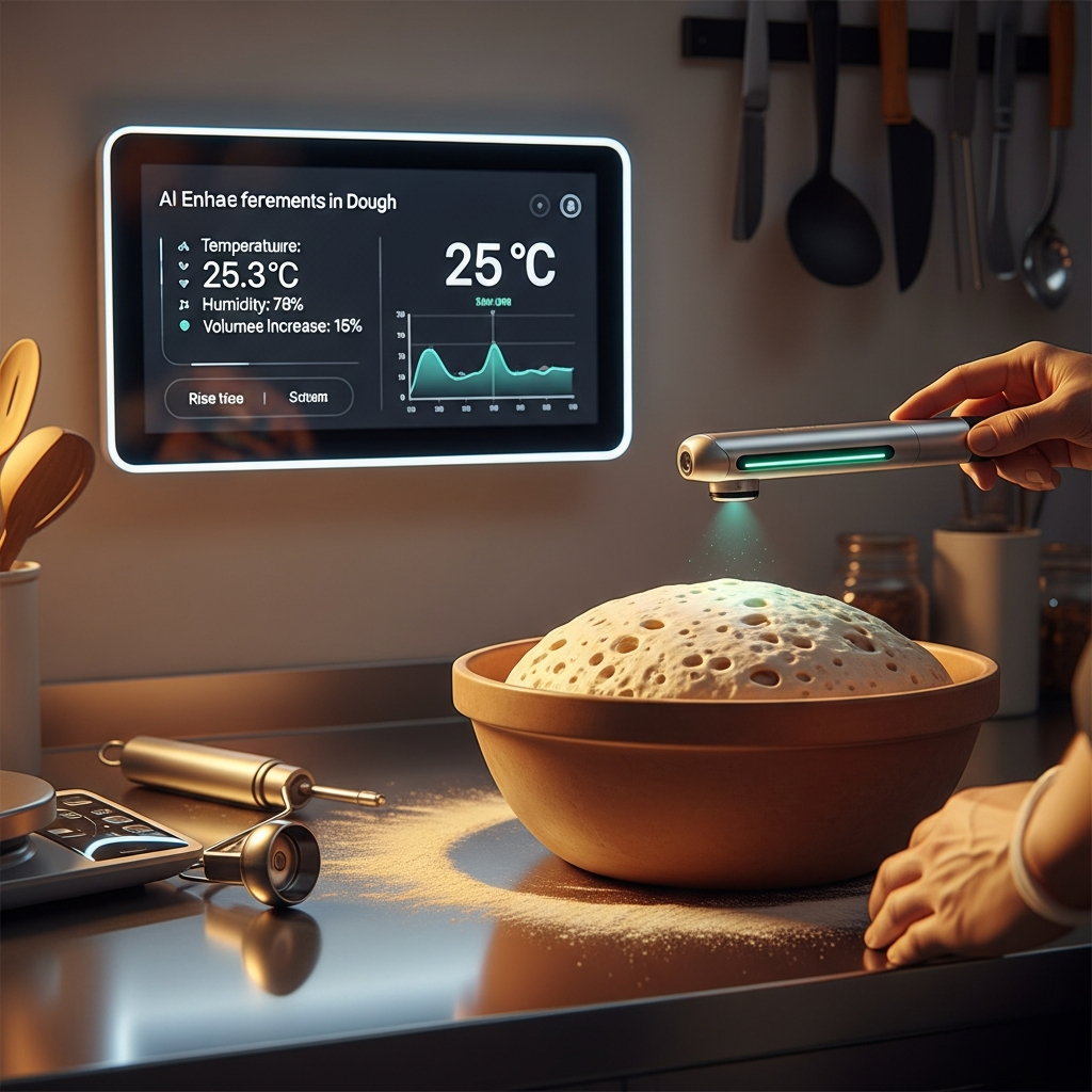 Diagram showing how AI powers predictive analytics, spending alerts, and automation workflows within Dough for users in 2026