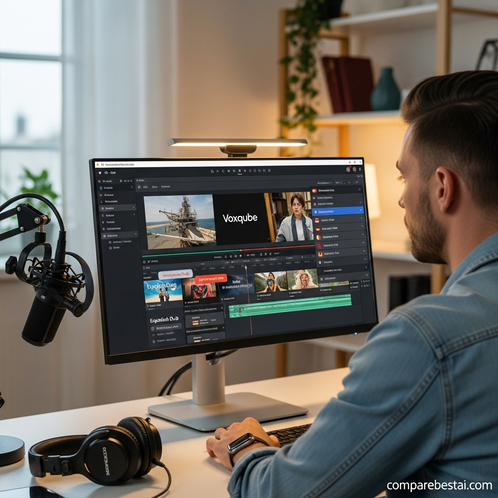 Comparison of Voxqube’s pricing to other AI video dubbing platforms for multilingual content localization, including entry-tier and volume plans.
